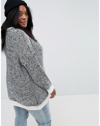 Asos Curve Curve Oversized Sweater In Twisted Yarn