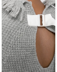 Sacai Frayed Collar Sweater