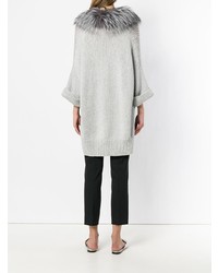 Fabiana Filippi Fur Collar Oversized Sweater
