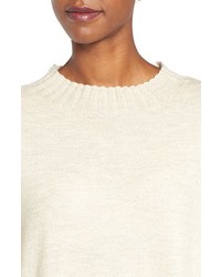 Eileen Fisher Lush Merino Wool Blend Oversize Crewneck Sweater