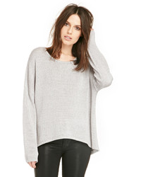 Glamorous Oversized Lightweight Pullover In Gray Xs S
