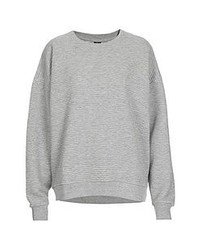 TOPSHOP Boutique Ribbed Sweater Grey 10