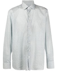 Etro Long Sleeve Small Paisley Print Shirt