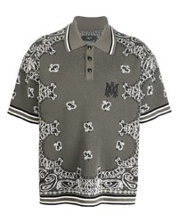 Amiri Pattern Embroidered Polo Shirt