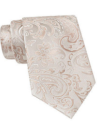 jcpenney Stafford Tonal Paisley Silk Tie