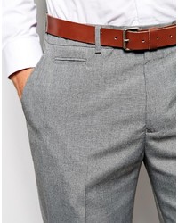 Asos Brand Slim Smart Pants In Gray