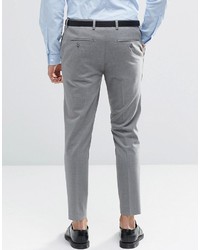 Asos Brand Super Skinny Cropped Pants In Gray