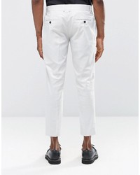Religion Skinny Cropped Smart Pants In Pale Gray