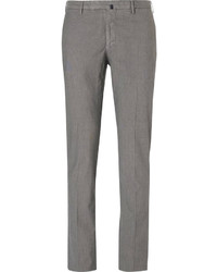 Incotex Slim Fit Puppytooth Brushed Stretch Cotton Trousers