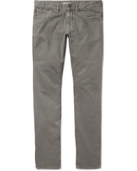 Incotex Slim Fit Textured Stretch Cotton Trousers