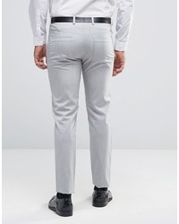 Asos Super Skinny Smart Pants With 5 Pockets In Pale Gray