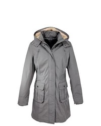 bpc bonprix collection Fleece Lined Hood Parka In Grey Size 12