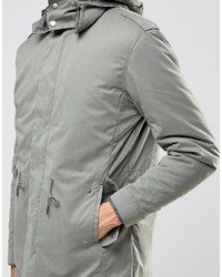 Selected Homme Premium Parka With Removable Bomber Jacket