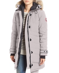 Canada Goose Lorette Hooded Down Parka With Genuine Coyote