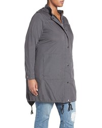 City Chic Plus Size Caught Out Hooded Utility Parka