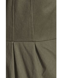 Sam Edelman Twill Pleat Skirt Parka With Faux Fur Trim Hood