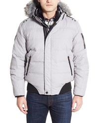 Point Zero Water Resistant Hooded Down Parka With Faux Fur Trim
