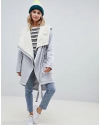 ASOS DESIGN Waterfall Parka With Borg Liner