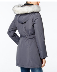 Wildflower Hooded Faux Fur Trim Parka Only At Macys