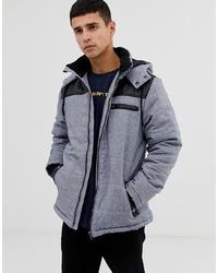 Another Influence Zip Through Hooded Quilted Jacket