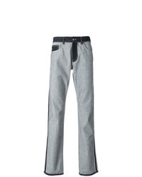 Grey Patchwork Jeans