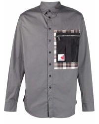 DSQUARED2 Contrast Zip Pocket Shirt