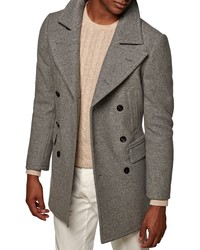 Suitsupply Double Breasted Wool Peacoat
