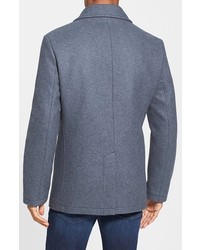 7 For All Mankind Double Breasted Wool Twill Peacoat