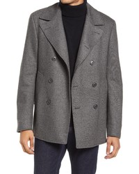 Samuelsohn Double Face Wool Blend Double Breasted Coat