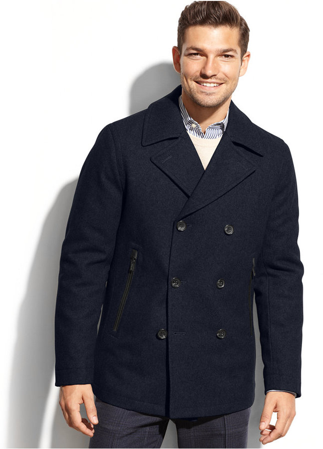 MICHAEL Michael Kors Michl Michl Kors Derby Wool Blend Pea Coat, $275 ...