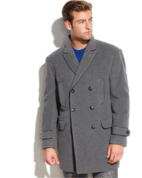 Calvin Klein Solid Double Breasted Peacoat, $495 | Macy's | Lookastic