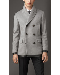 Burberry Virgin Wool Cashmere Pea Coat, $2,295 | Burberry | Lookastic