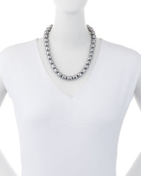 Majorica 12mm Baroque Pearl Necklace Gray