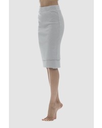 Lime Vine Mila Ribbed Double Layer Pencil Skirt