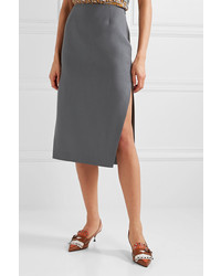 Prada Mohair And Wool Blend Pencil Skirt