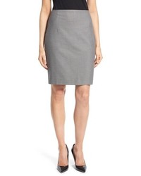 Halogen Petite Meteor Stretch Suit Skirt Size 8p Grey