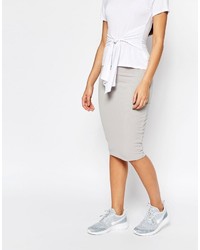 Missguided Ribbed Pencil Skirt