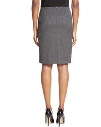 BOSS Vilea Plaid Stretch Wool Pencil Skirt