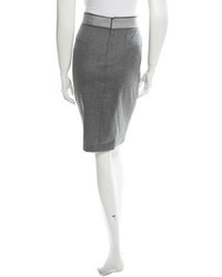 Blumarine Wool Pencil Skirt