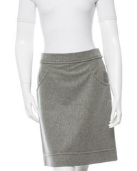 Chanel Wool Pencil Skirt