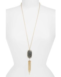 Kendra Scott Rayne Stone Tassel Pendant Necklace