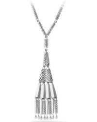 David Yurman Stax Fringe Pendant Necklace With Diamonds