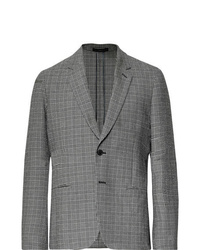 Paul Smith Black Soho Slim Fit Prince Of Wales Checked Stretch Cotton Seersucker Suit Jacket
