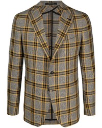 Tagliatore Check Pattern Blazer Jacket