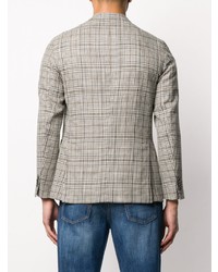 Boglioli Checked Single Breasted Blazer