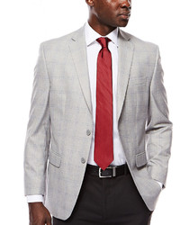 Collection Collection By Michl Strahan Gray Plaid Sport Coat Classic Fit
