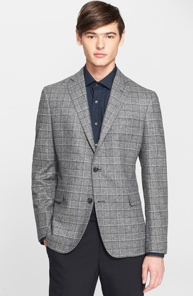 Todd Snyder Extra Trim Fit Plaid Wool Linen Sport Coat, $995