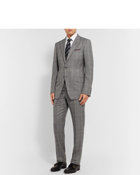 Tom Ford Grey Oconnor Slim Fit Prince Of Wales Checked Wool Suit Jacket