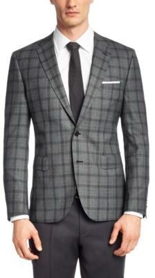 Hugo Boss Jayden Regular Fit Wool Plaid Sport Coat 40r Grey, $645 ...