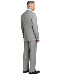 Brooks Brothers Madison Fit Black And White Plaid With Blue Deco Brookscool Suit